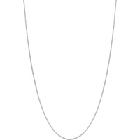 Olas d'Oro - 14K White Gold 18" Adjustable Box Chain with Lobster Lock Sleek & Elegant Design