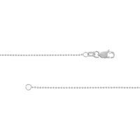 Olas d'Oro - 14K White Gold 18" Bead Chain Necklace with Lobster Lock - 3.93 Grams Total Weight