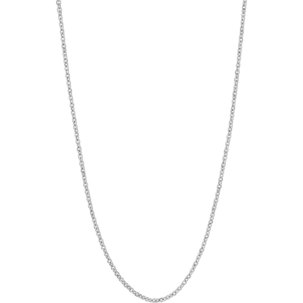 Olas d'Oro - 14K White Gold 18" Light Cable Chain Necklace with Lobster Lock - 1.52 Grams Average Weight