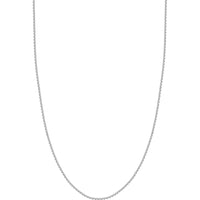 Olas d'Oro - 14K White Gold 18" Rolo Chain Necklace with Lobster Lock - 1.4 Grams