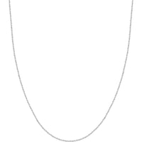 Olas d'Oro - 14K White Gold 18" Sparkle Singapore Chain Necklace with Lobster Lock - 1.37mm Width