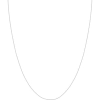 Olas d'Oro - 14K White Gold 18" Square Wheat Chain with Spring Ring Clasp - 1.67 Grams Total Weight
