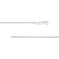 Olas d'Oro - 14K White Gold 18" Wheat Chain Necklace with Lobster Lock - 3.9 Grams Average Weight