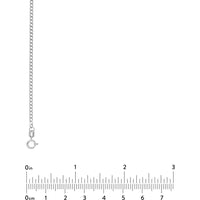 Olas d'Oro - 14K White Gold 18" Open Curb Chain Necklace - 2.9 Grams