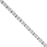 Olas d'Oro - 14K White Gold 18" Tennis Necklace with Round Diamonds - 3.0 Carat Total Diamond Weight