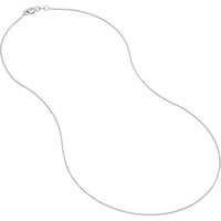 Olas d'Oro - 14K White Gold 18" Wheat Chain Necklace with Lobster Clasp - 0.85mm