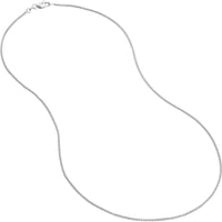 Olas d'Oro - 14K White Gold 18" Wheat Chain Necklace with Lobster Lock - 2.88 Grams Total Weight
