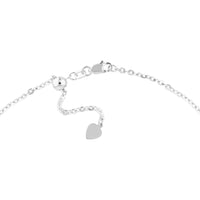 Olas d'Oro - 14K White Gold 2.1mm Diamond-Cut Brill Cable Chain Necklace with Slider Bead - 22" Length