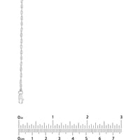 Olas d'Oro - 14K White Gold 2.1mm Dorica Chain Necklace with Lobster Lock - 18" Length