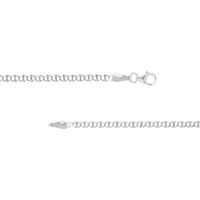 Olas d'Oro - 14K White Gold 2.20mm Flat Mariner Necklace - 18" Length