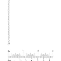 Olas d'Oro - 14K White Gold 2.50mm Hollow Rolo Chain 16" Necklace - 2.71 Grams
