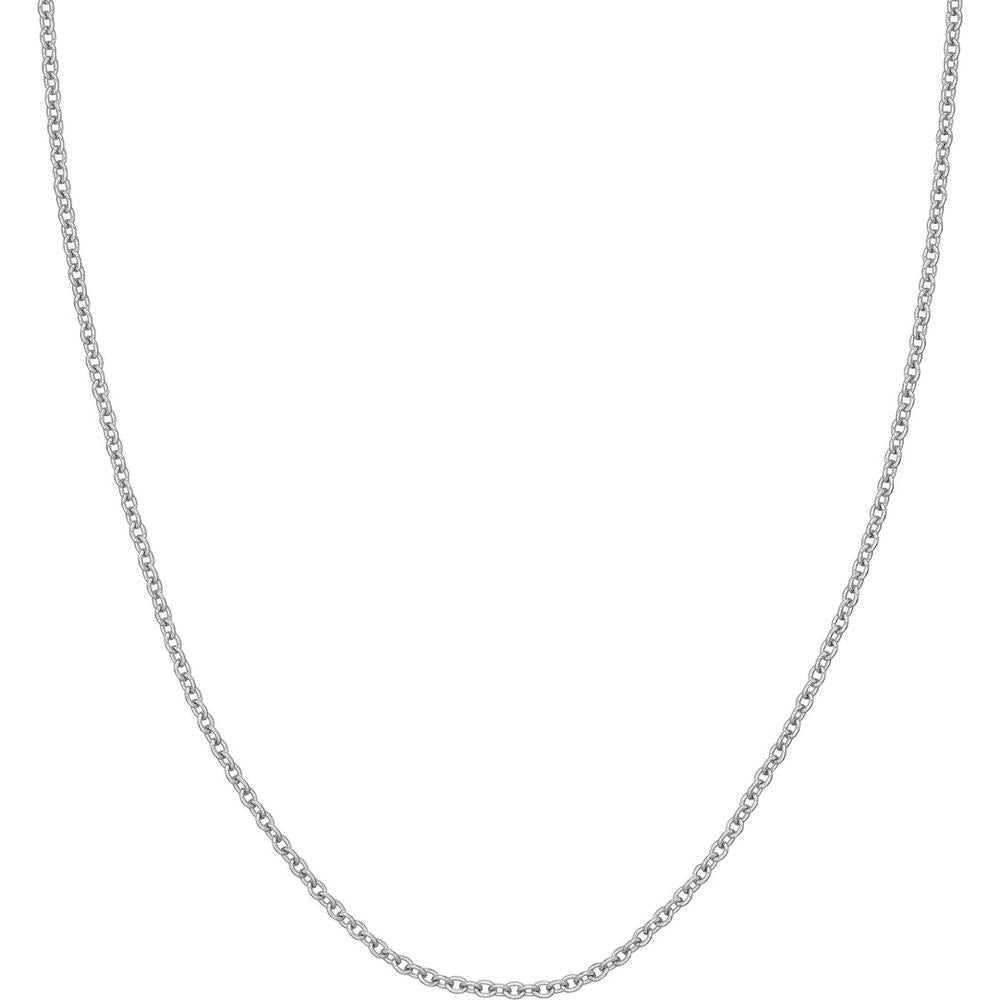Olas d'Oro - 14K White Gold 2.50mm Open Cable Chain Necklace - 18 Inches