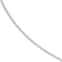 Olas d'Oro - 14K White Gold 2.50mm Open Cable Chain Necklace - 18 Inches