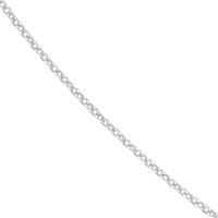 Olas d'Oro - 14K White Gold 20" Diamond-Cut Cable Chain Necklace - 2.95 Grams Average Weight