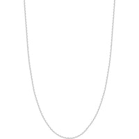 Olas d'Oro - 14K White Gold 20" Diamond-Cut Cable Chain Necklace - 6.02 Grams