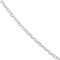 Olas d'Oro - 14K White Gold 20" Diamond-Cut Cable Chain Necklace - 6.02 Grams