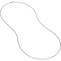 Olas d'Oro - 14K White Gold 20" Diamond-Cut Cable Chain Necklace - 6.02 Grams