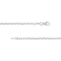 Olas d'Oro - 14K White Gold 20" Diamond-Cut Cable Chain Necklace - 6.02 Grams