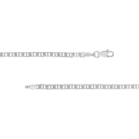 Olas d'Oro - 14K White Gold 20 Inch 3.00mm Mariner Chain Necklace with Lobster Lock - 8.89 Grams Average Weight