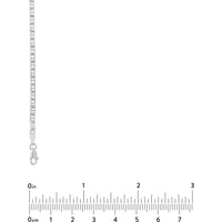 Olas d'Oro - 14K White Gold 20 Inch 3.00mm Mariner Chain Necklace with Lobster Lock - 8.89 Grams Average Weight