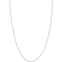 Olas d'Oro - 14K White Gold 20" Designer Rope Chain Necklace - 1.8mm Thickness, 1.83 Grams Weight