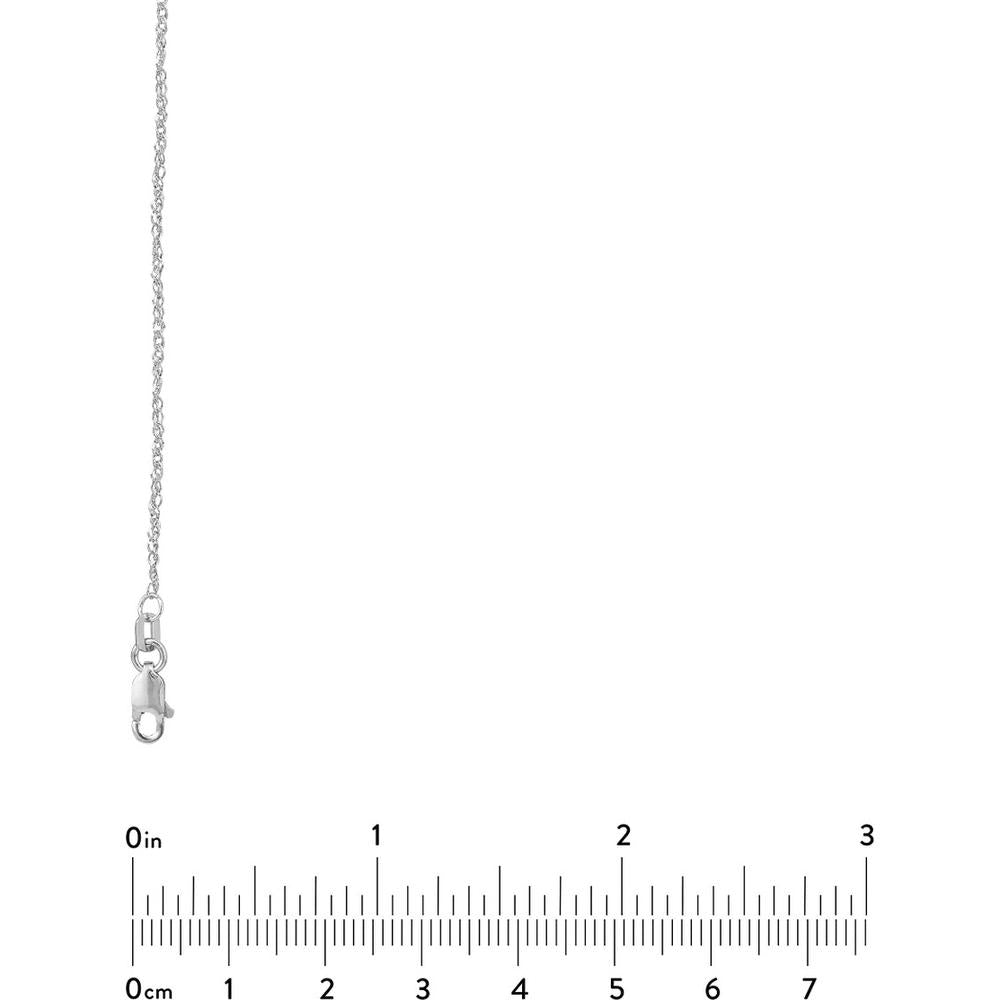 Olas d'Oro - 14K White Gold 20" Sparkle Singapore Chain with Lobster Clasp - 1.9 Grams