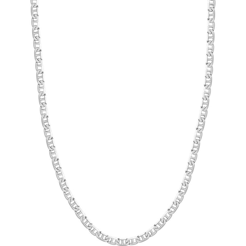 Olas d'Oro - 14K White Gold 20" Mariner Chain Necklace with Lobster Lock - 24.75g