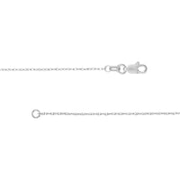 Olas d'Oro - 14K White Gold 20" Pendant Rope Chain Necklace with Lobster Clasp 0.95mm Width