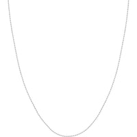 Olas d'Oro - 14K White Gold 22" Diamond-Cut Rope Chain Necklace with Lobster Lock 1.05mm Width