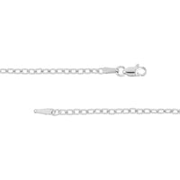 Olas d'Oro - 14K White Gold 22" Rolo Chain Necklace with Lobster Clasp - 5.76 grams