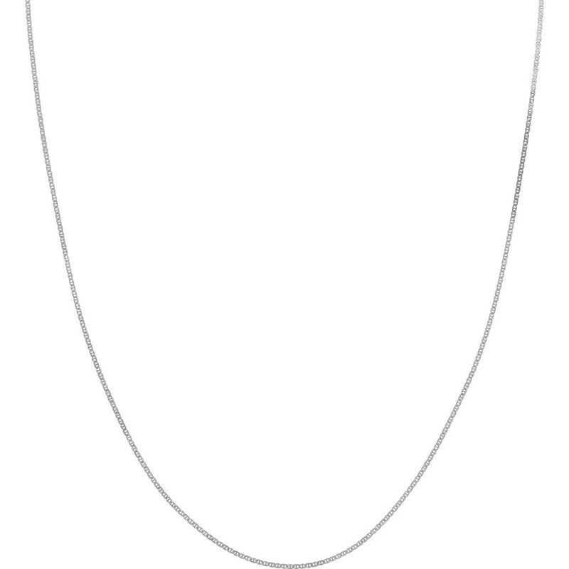 Olas d'Oro - 14K White Gold 22" Mariner Chain Necklace - 1.1mm with Spring Ring Clasp