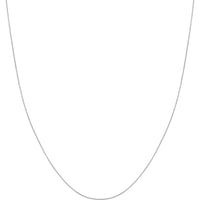 Olas d'Oro - 14K White Gold 24" Cable Chain Necklace with Lobster Clasp - 0.9mm Width