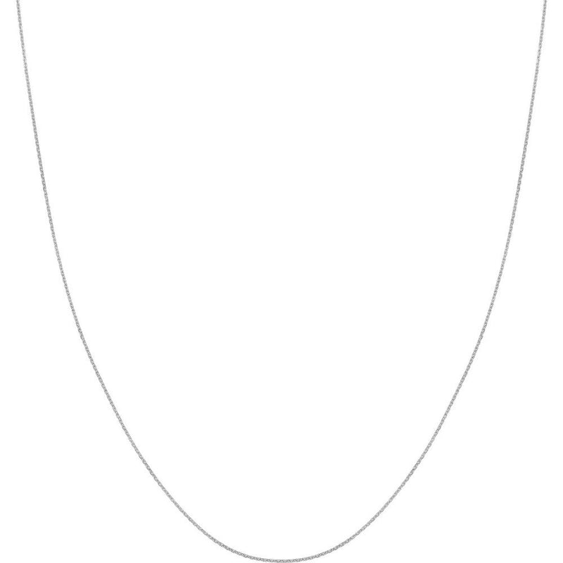 Olas d'Oro - 14K White Gold 24" Cable Chain Necklace with Lobster Clasp - 0.9mm Width