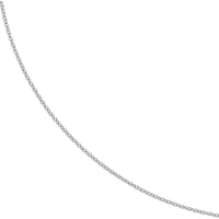 Olas d'Oro - 14K White Gold 24" Cable Chain Necklace with Lobster Clasp - 0.9mm Width