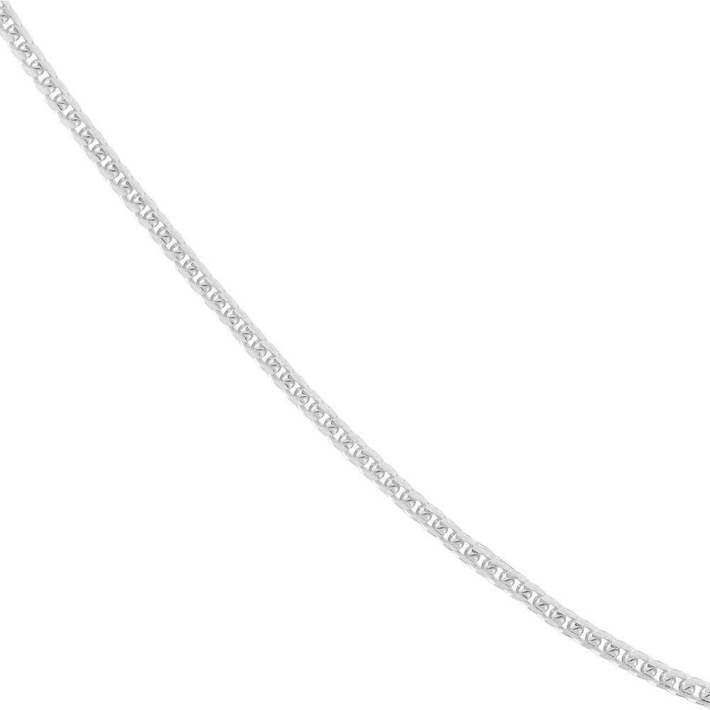 Olas d'Oro - 14K White Gold 24" 1.20mm Round Franco Chain with Lobster Clasp - 6.63 Grams