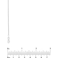 Olas d'Oro - 14K White Gold 24" 1.20mm Round Franco Chain with Lobster Clasp - 6.63 Grams