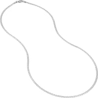 Olas d'Oro - 14K White Gold 24" Mariner Chain with Lobster Lock - 5.7 Grams Total Weight