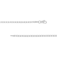 Olas d'Oro - 14K White Gold 24" Mariner Chain with Lobster Lock - 5.7 Grams Total Weight