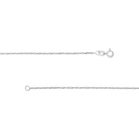 Olas d'Oro - 14K White Gold 24" Singapore Chain with Twist Design and Spring Ring Clasp