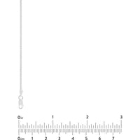 Olas d'Oro - 14K White Gold 24" Square Wheat Chain Necklace with Lobster Lock - 4.57 Grams