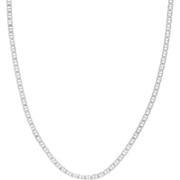 Olas d'Oro - 14K White Gold 24" Mariner Chain Necklace with Lobster Lock - 14.75 Grams Average Weight