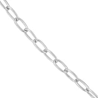 Olas d'Oro - 14K White Gold 3.45mm Paper Clip Chain with Lobster Lock - 30" Necklace