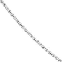 Olas d'Oro - 14K White Gold 30" Light Rope Chain Necklace with Lobster Lock 3.65 Grams