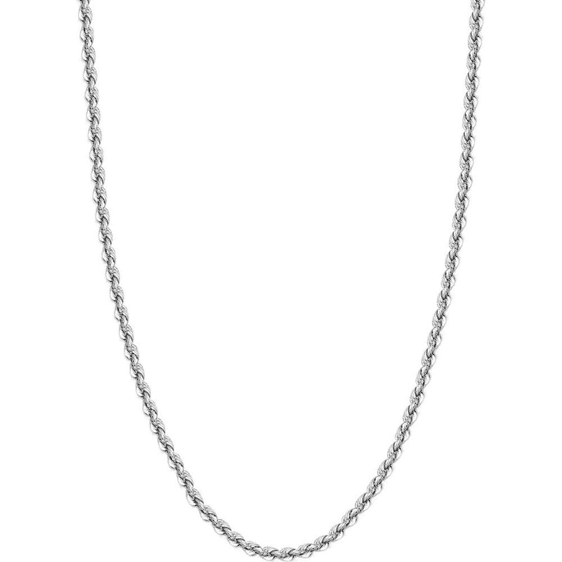 Olas d'Oro - 14K White Gold 30'' Light Rope Chain with Lobster Lock - 5.10mm
