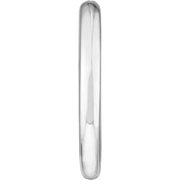 Olas d'Oro - 14K White Gold 35mm Tube Hoop Earrings - 3.49g Total Weight