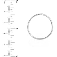 Olas d'Oro - 14K White Gold 3pt Round Diamond Bezel Ring - 0.03 Carat Diamond