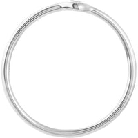 Olas d'Oro - 14K White Gold 3pt Round Diamond Bezel Ring - Size 7