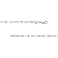 Olas d'Oro - 14K White Gold 4.40mm Mariner Chain Necklace with Lobster Lock - 24 Inches