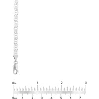 Olas d'Oro - 14K White Gold 4.40mm Mariner Chain Necklace with Lobster Lock - 24 Inches