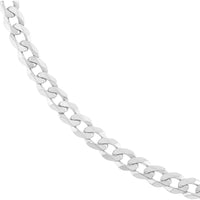 Olas d'Oro - 14K White Gold 4.5mm Curb Chain Necklace with Lobster Clasp - 30'' Length